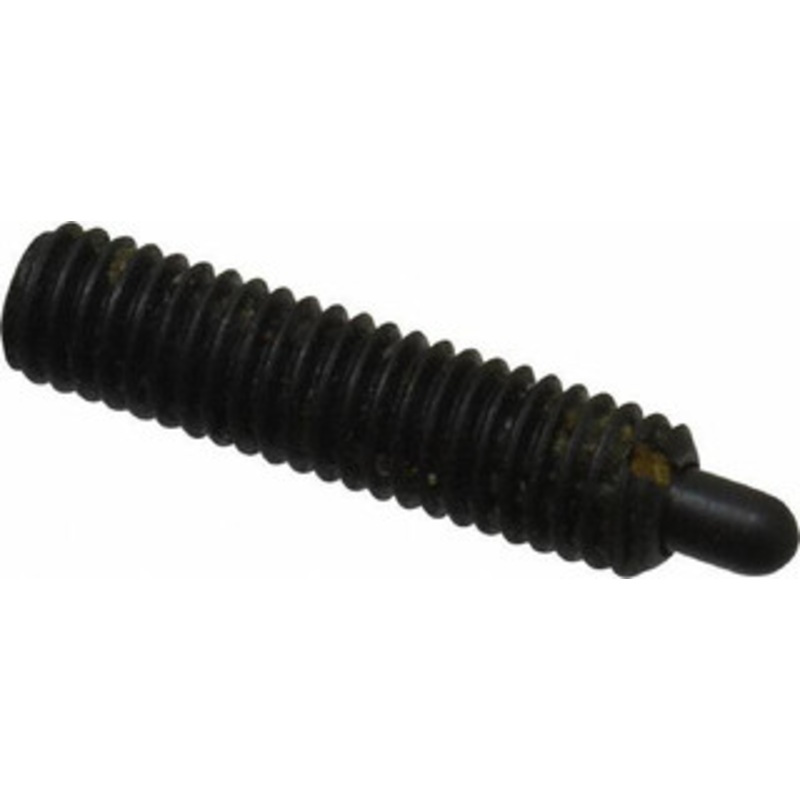 Jergens 10-32, 3/4 Thread Length, 1/8 Plunger Projection, Steel Threaded Spring Plunger 0.093 Max Plunger Diam, 3/4 Plunger Length, 2.9 Lb Init End Force, 11.1 Lb Final End Force, 3/32 Hex 26823 – 82411067
