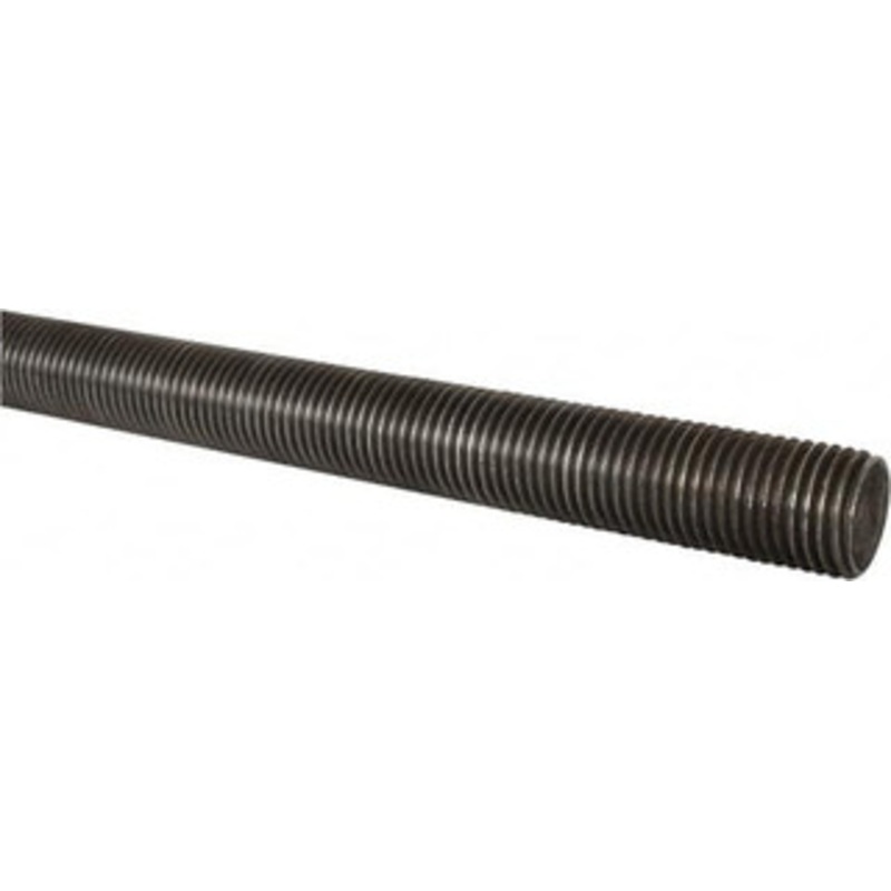 Made in USA 1-1/2-6 x 6 ft. Low Carbon Steel Threaded Rod Right Hand Thread, Oil Finish, UNC 11617 – 66049347