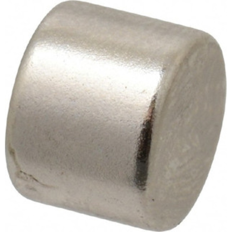 Mag-Mate 0.32 Diam x 1/4 High Neodymium Rare Earth Magnet 3.1 Lb Max Capacity, 200F Max, Nickel Plated NE3225NP35 – 71551808