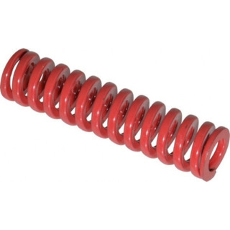 Danly 5/8 Hole Diam, 11/32 Rod Diam, 2-1/2 Free Length, Red Die Spring 16.5 Lb Max Deflection, 0.76 Max Deflection, Heavy Duty, Chromium Vanadium Steel 9-1010-26 – 76014463