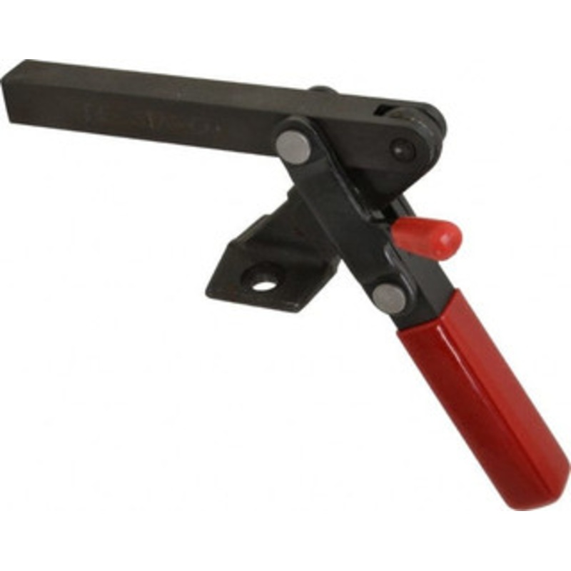 Destaco 1,000 Lb Holding Capacity, Vertical Handle, Manual Hold Down Toggle Clamp 65 Handle Movement, 195 Bar Opening, Solid Bar, Flanged Base, Electro-Plated Zinc, Carbon Steel 527 – 00005272