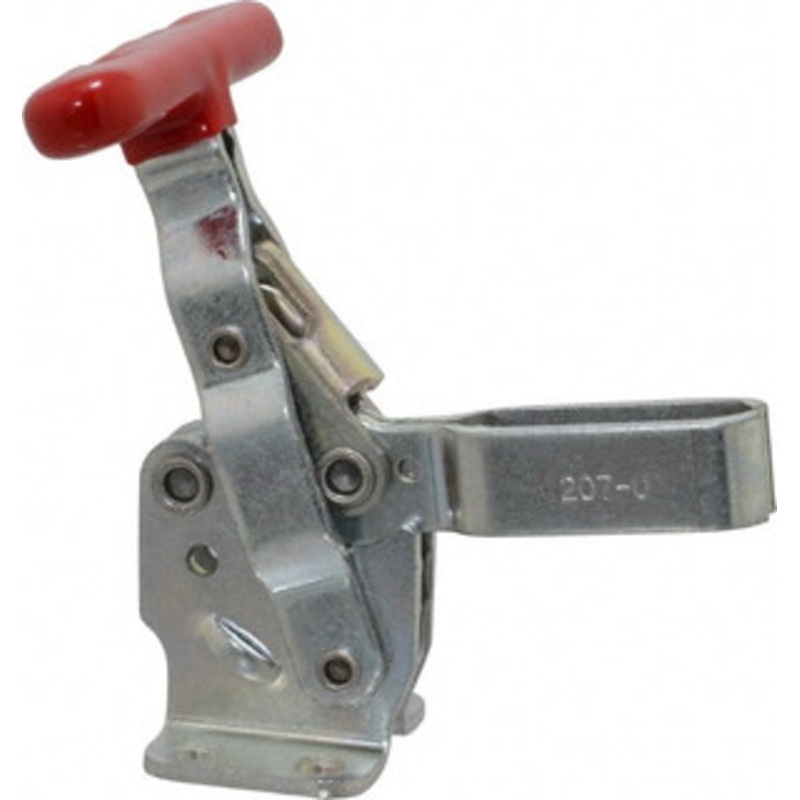 Destaco 375 Lb Holding Capacity, Vertical Handle, Manual Hold Down Toggle Clamp 57 Handle Movement, 99 Bar Opening, U-Bar, Flanged Base, Electro-Plated Zinc, Carbon Steel 207-49 – 76988526