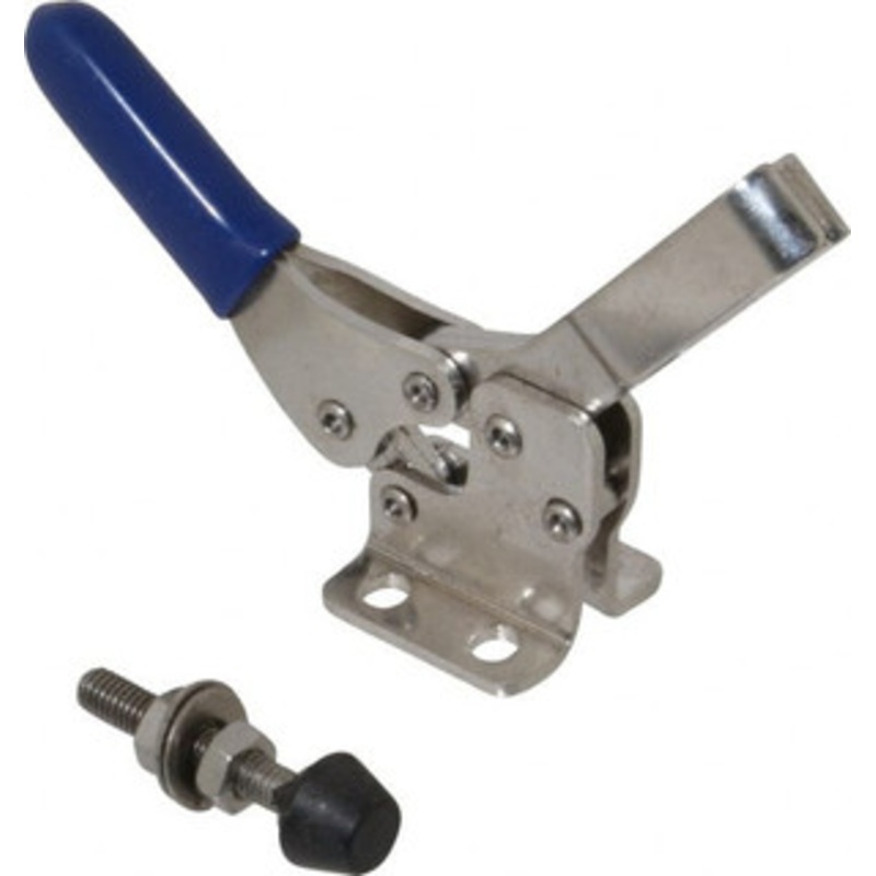 Gibraltar 150 Lb Holding Capacity, Horizontal Handle, Manual Hold Down Toggle Clamp 60 Handle Movement, 90 Bar Opening, U-Bar, Flanged Base, Electro-Plated Zinc, Stainless Steel GIB-D-213USS – 75135095