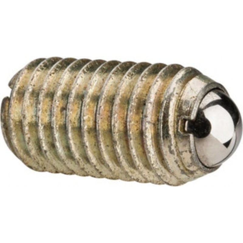Gibraltar M12x1.75, 8mm Ball Diam, 22mm Body Length, 2.5mm Max Ball Reach, Threaded Ball Plunger Steel Body, Steel Ball, 16.86 Lb Initial End Force, 25.85 Lb Final End Force, Locking Element MSW10-8BHYZ-PTG – 06693329