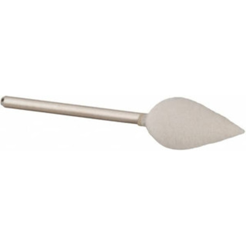 Value Collection 3/8 Diam 3/32 Shank Diam Hard Density Flame Shaped Mounted Bob 3/4 Head Length, 2 Shank Length, Wool Felt 516097 – 91067785