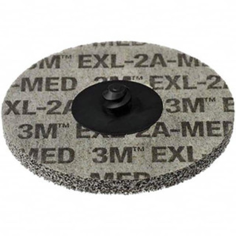 3M 3 Aluminum Oxide Quick Change Disc Type R Attachment, Medium Grade, Gray, Non-Woven, 15,100 RPM, Roloc TR Compatible 7100000858 – 00222935