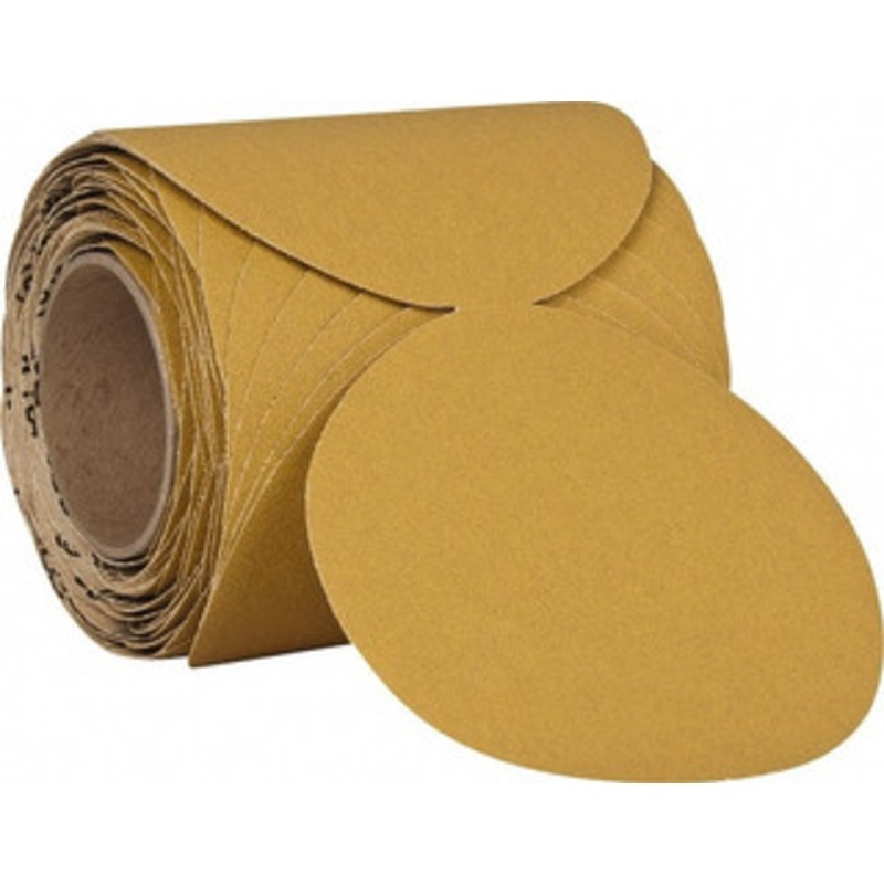 3M 5 Diam, 120 Grit Aluminum Oxide Adhesive PSA Disc Fine Grade, Gold, F Weighted Backing, Flexible, Use with Random Orbital Sanders 7000118095 – 85267730