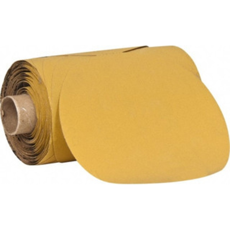 3M 5 Diam, 220 Grit Aluminum Oxide Adhesive PSA Disc Very Fine Grade, Gold, Polyester Backing, Flexible, Use with Random Orbital Sanders 7000119420 – 85267888