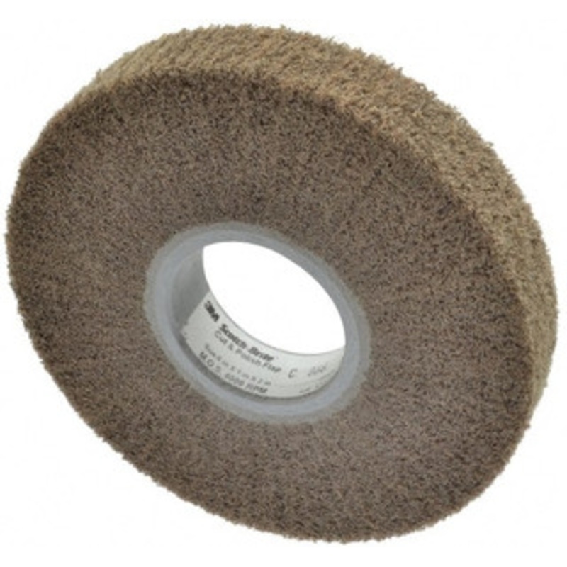 3M 6 x 1 Aluminum Oxide Unmounted Flap Wheel Nonwoven, Medium Grade, 2 Center Hole, 4,000 Max RPM 7010366062 – 62000963