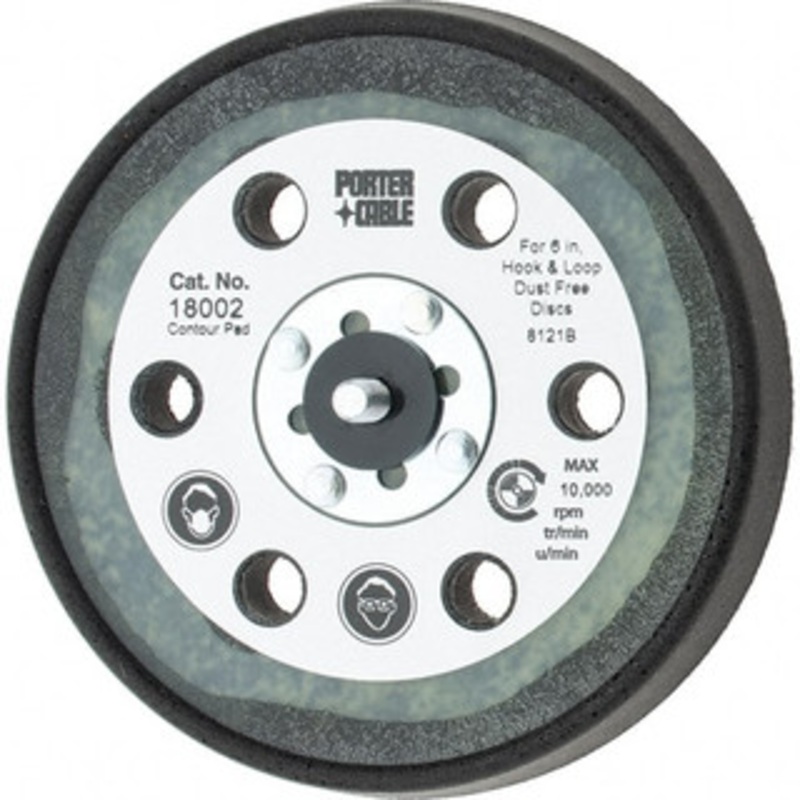 DeWALT 6 Diam Hook & Loop Disc Backing Pad 5/16 Shank Diam, 6,800 RPM 18002 – 74967902