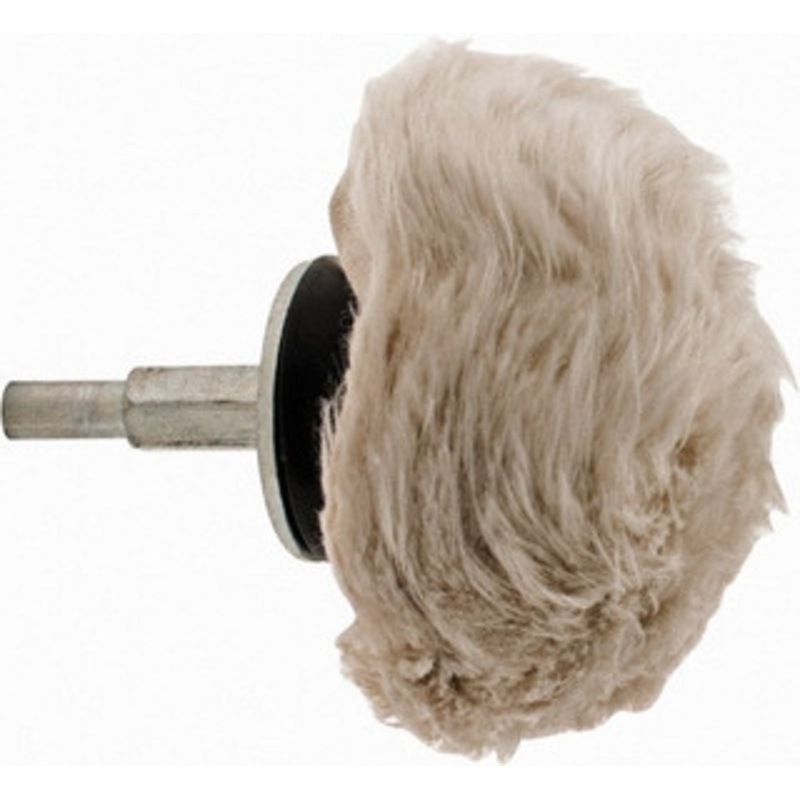 Dico 3 Diam 1/4 Shank Diam Medium Density Mushroom Shaped Mounted Bob 2-1/2 Head Length, Wool Felt 10-3-MUSHROOM – 02729259