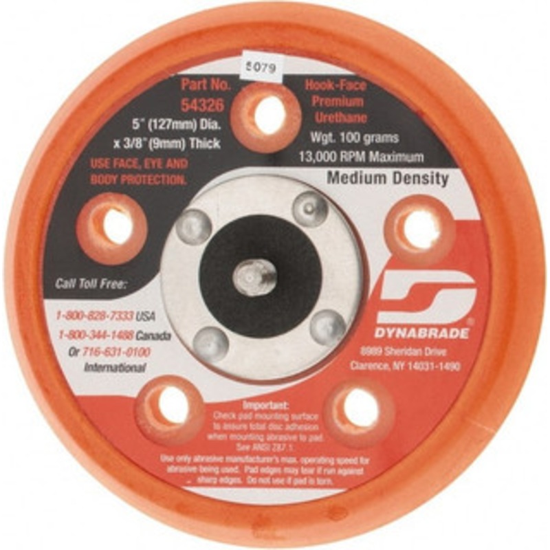 Dynabrade 5 Diam Hook & Loop Disc Backing Pad Medium Density, 13,000 RPM 54326 – 03765617
