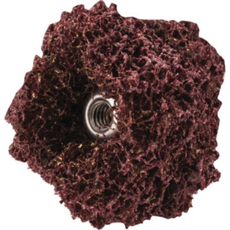 Merit Abrasives 1 x 1/2 Medium 2 Ply Cross Buff 8-32 Threaded Hole, 25,000 Max RPM 66254419927 – 84525658