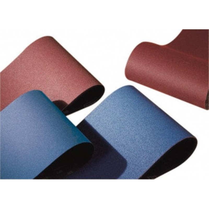 Norton 25 Wide x 48 OAL, 100 Grit, Zirconia Alumina Abrasive Belt Zirconia Alumina, Fine, Coated, X Weighted Cloth Backing, Series R823 69957344777 – 85135101