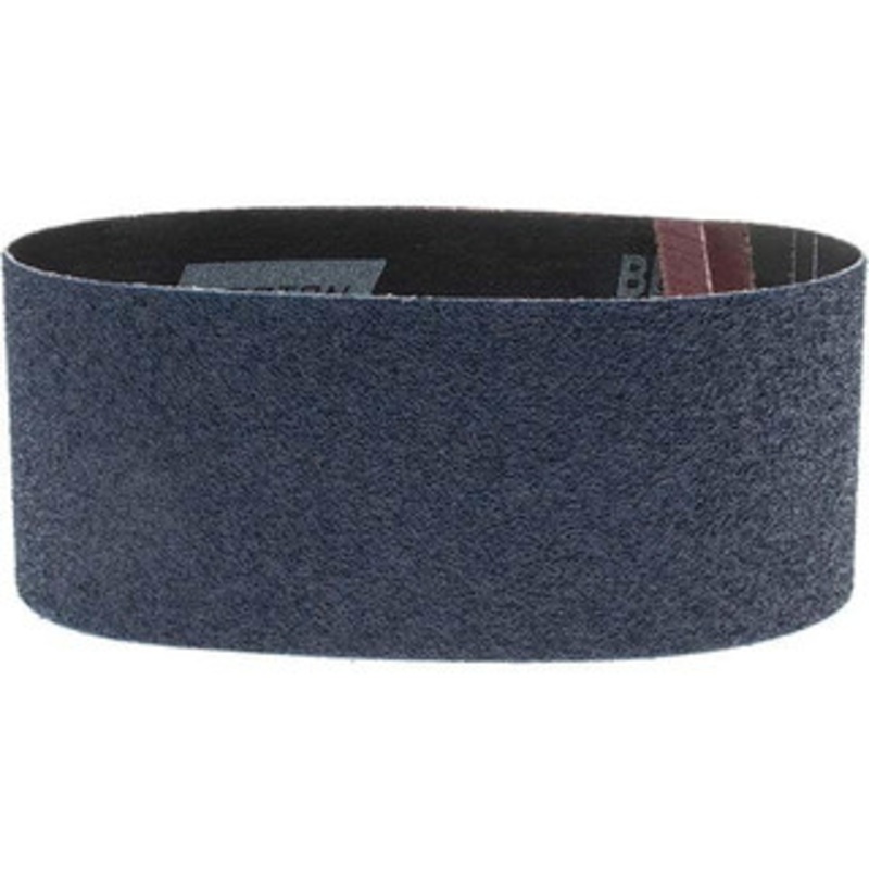 Norton 3 Wide x 18 OAL, 50 Grit, Zirconia Alumina Abrasive Belt Zirconia Alumina, Coarse, Coated, Y Weighted Cloth Backing, Series 3X 07660749259 – 03061744