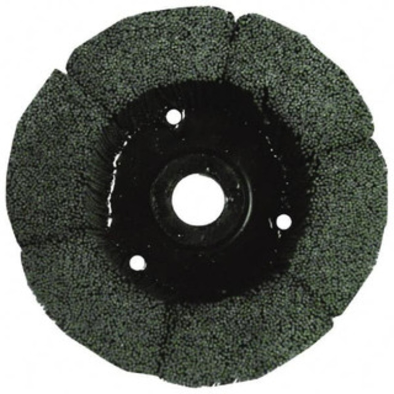 Osborn 9 80 Grit Silicon Carbide Crimped Disc Brush Medium Grade, Plain Hole Connector, 1-1/2 Trim Length, 3/4 Shank Diam, 7/8 Arbor Hole 0004705700 – 41859117