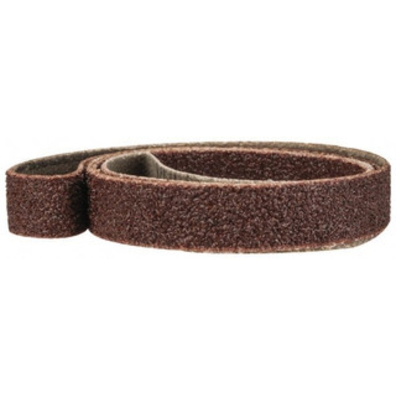 Tru-Maxx 3/8 Wide x 24 OAL, 80 Grit, Aluminum Oxide Abrasive Belt Aluminum Oxide, Medium, Coated 7042 – 85559805