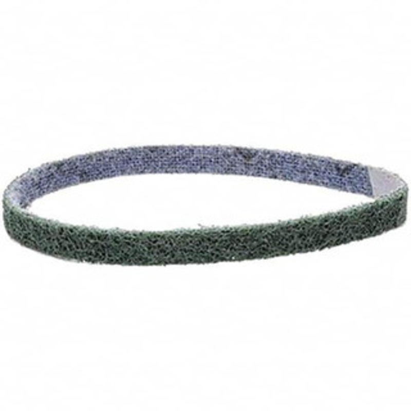 3M 1/2 Wide x 18 OAL, Aluminum Oxide Abrasive Belt Aluminum Oxide, Fine, Nonwoven, Series SE-BS 7100070422 – 04704391