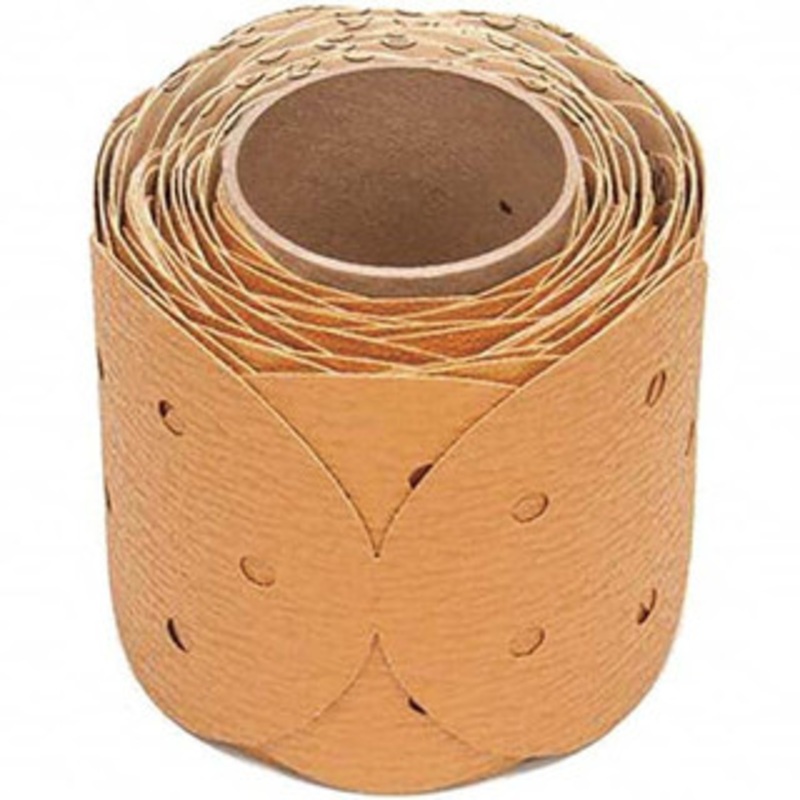 3M 5 Diam, 80 Grit Aluminum Oxide Adhesive PSA Disc Medium Grade, Gold, F Weighted Backing, Flexible, Use with Random Orbital Sanders 7010298815 – 08117731