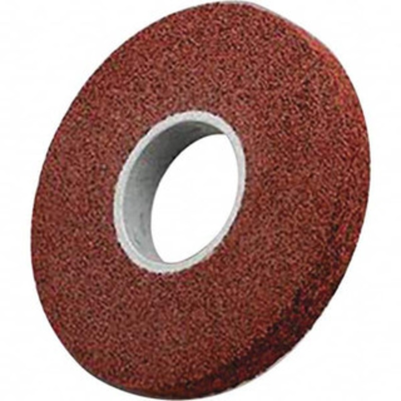 3M 8 Diam, 1 Face Width, 3 Center Hole, Medium Grade, Aluminum Oxide Deburring Wheel Convolute, Medium Density 5 Grade, 4,500 RPM 7100000490 – 01261320