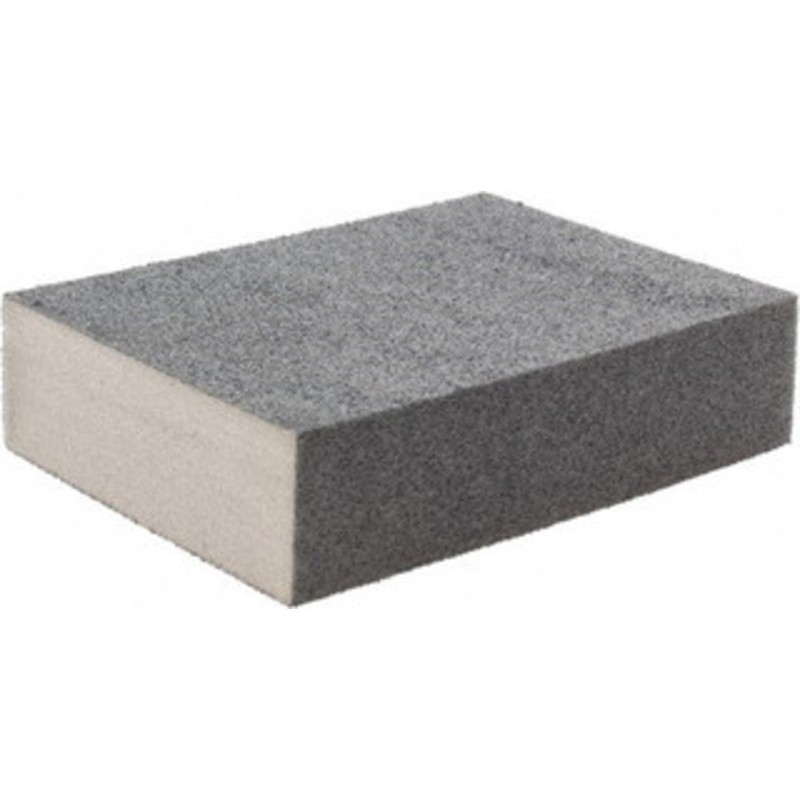 Brite Star 4 Wide x 2-3/4 Long, Hard Grade Sanding Sponge 80 & 150 Grit, 1 Thick, Doublesided SPPC158N1 – 66774159