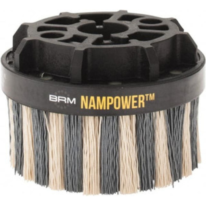 Brush Research Manufacturing 4 320 Grit Ceramic/Silicon Carbide Tapered Disc Brush Fine Grade, CNC Adapter Connector, 0.71 Trim Length, 7/8 Arbor Hole ADD10038320 – 92185115