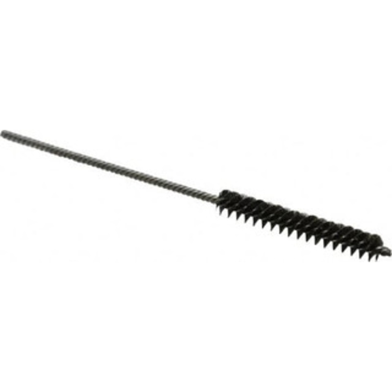 Made in USA 1/4 Diam Helical Steel Tube Brush Double Spiral, 0.005 Filament Diam, 1-1/2 Brush Length, 4 OAL, 0.091 Diam Stainless Steel Shank 09-210432 – 03715125