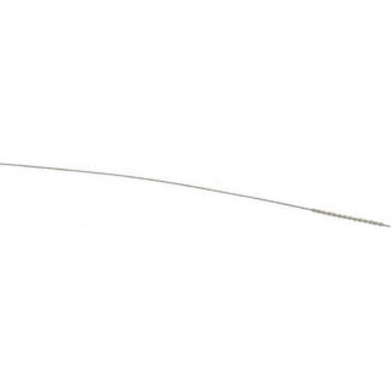 Made in USA 1mm Diam Helical Nylon Tube Brush 0.008 Filament Diam, 5/8 Brush Length, 4 OAL, 0.016 Diam Stainless Steel Shank 09-360008 – 03717626