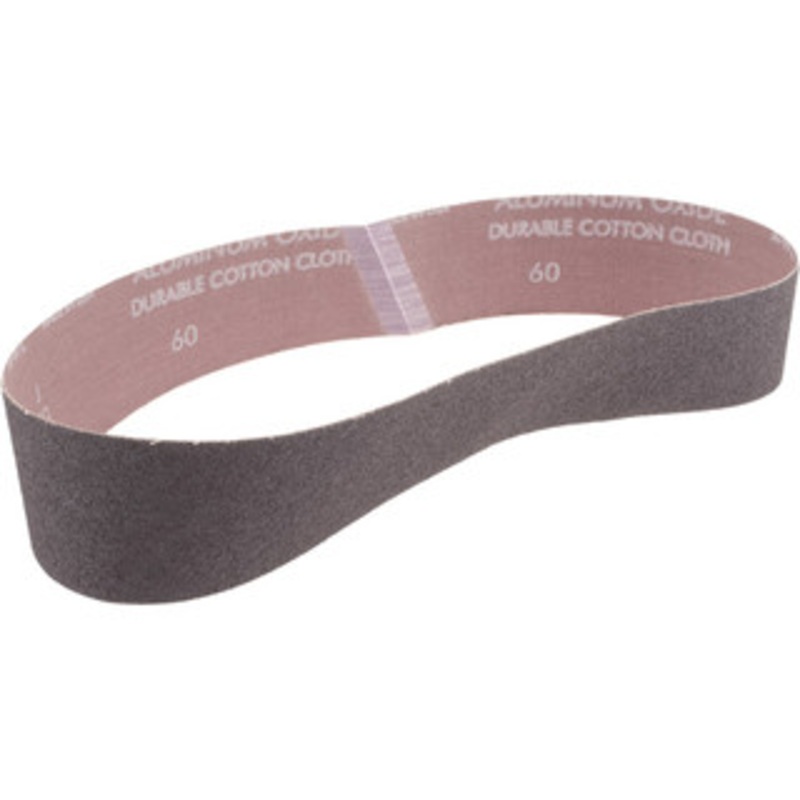 Norton 2 Wide x 30 OAL, 60 Grit, Aluminum Oxide Abrasive Belt Aluminum Oxide, Medium, Coated, Series R228 78072774447 – 85787455