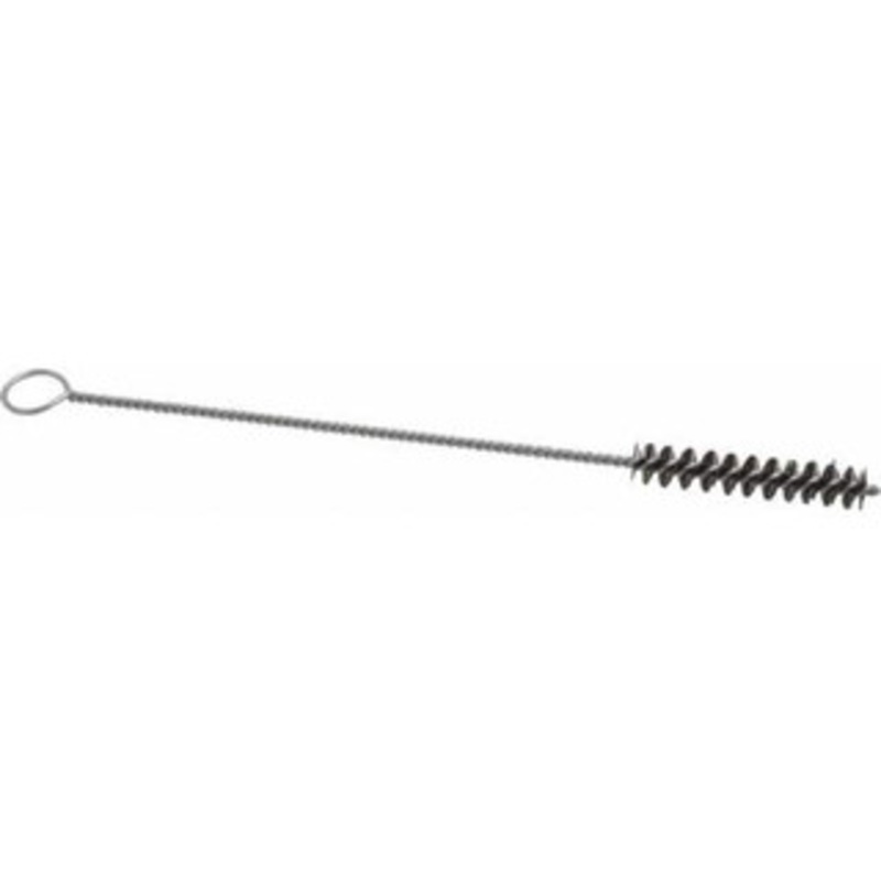 PRO-SOURCE 2 Long x 3/8 Diam Steel Twisted Wire Bristle Brush Single Spiral, 8 OAL, 0.006 Wire Diam, 0.11 Shank Diam 05045 – 02113538