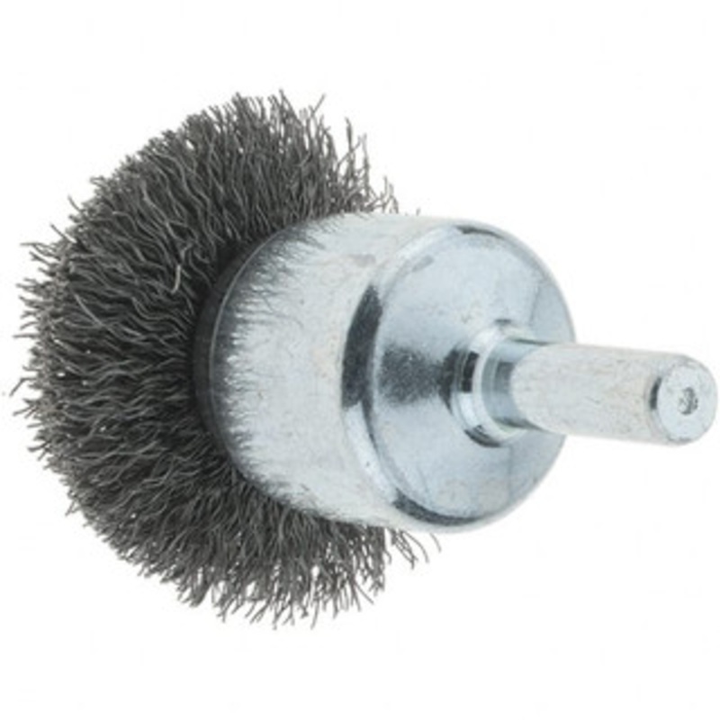 Tru-Maxx 1-1/2 Diam Steel Flared Crimped End Brush 1/4 Shank Diam, 20,000 Max RPM 88533 – 32244915