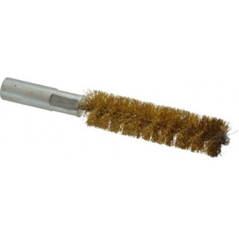 Value Collection 5/8 Diam Helical Brass Tube Brush Double Spiral, 0.014 Filament Diam, 2-23/64 Brush Length, 4 OAL, 5/16-18 Female Shank 83100046 – 05744966
