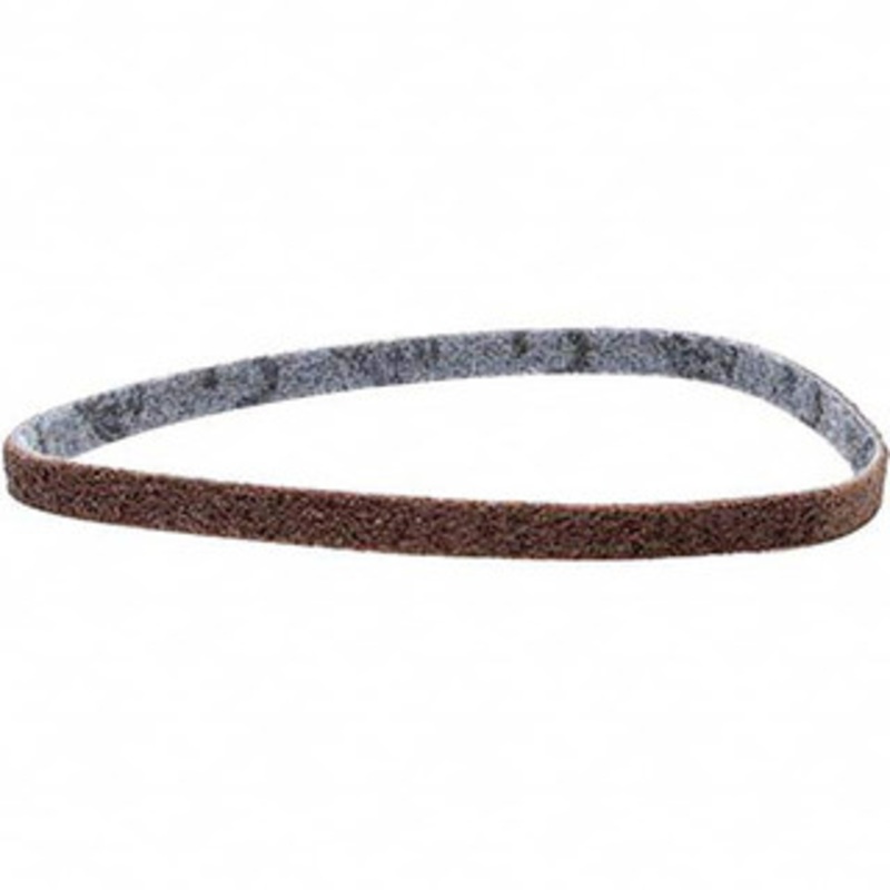 3M 1/2 Wide x 24 OAL, Aluminum Oxide Abrasive Belt Aluminum Oxide, Coarse, Nonwoven, Series SE-BS 7000046006 – 73220923