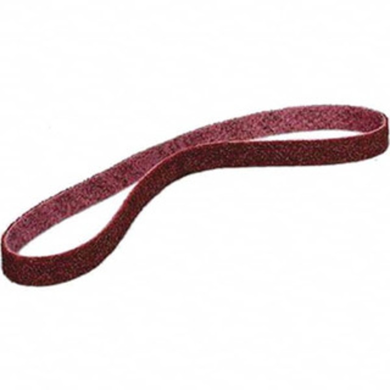 3M 2 Wide x 34 OAL, Aluminum Oxide Abrasive Belt Aluminum Oxide, Medium, Nonwoven, Series SC-BS 7000120607 – 73220493