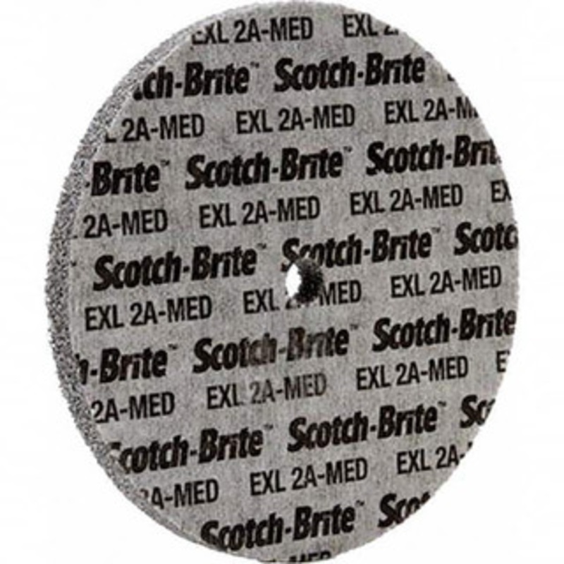 3M 6 Diam, 1/2 Face Width, 1/2 Center Hole, Medium Grade, Aluminum Oxide Deburring Wheel Unitized, Soft Density 2 Grade, 4,500 RPM 7000046028 – 01175306