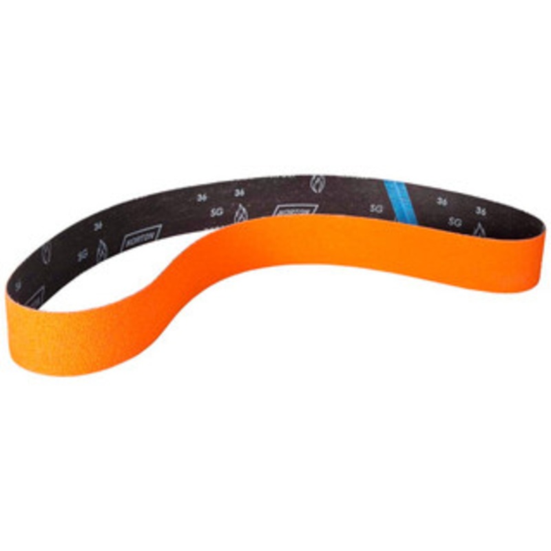 Norton 1-1/2 Wide x 60 OAL, 36 Grit, Ceramic Abrasive Belt Ceramic, Coated, Y Weighted Cloth Backing 69957345578 – 41635095