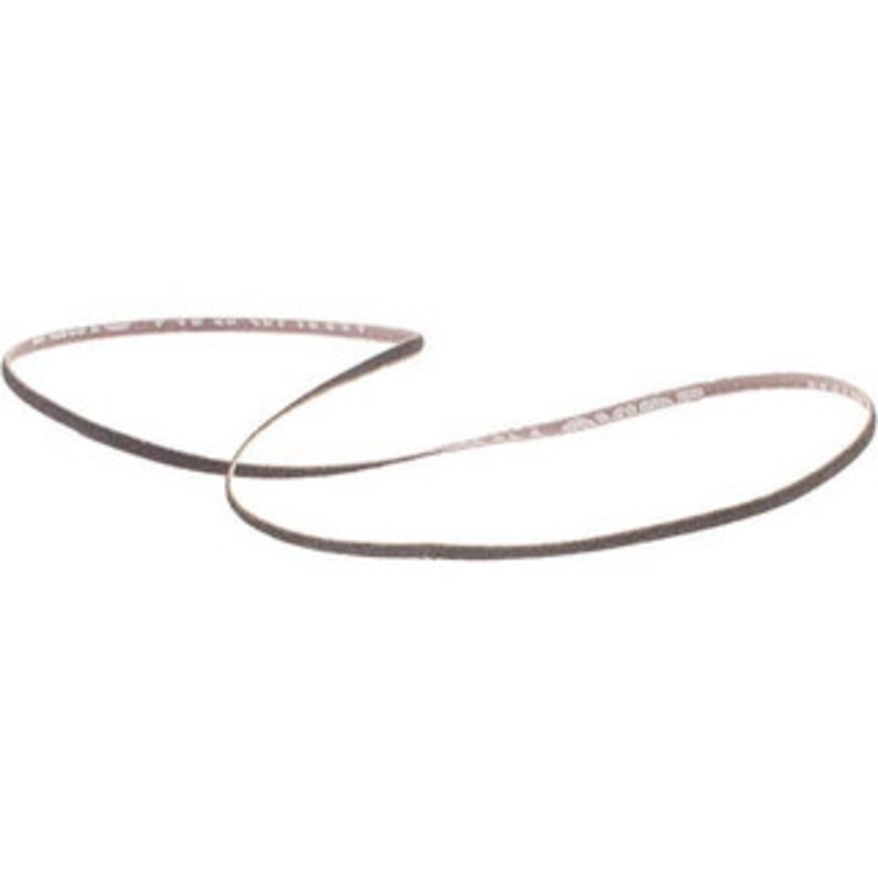 Norton 1/8 Wide x 24 OAL, 80 Grit, Aluminum Oxide Abrasive Belt Aluminum Oxide, Medium, Coated, Series R228 78072733200 – 82108077