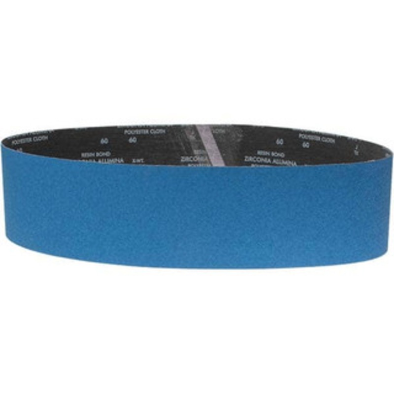 Norton 6 Wide x 60 OAL, 60 Grit, Zirconia Alumina Abrasive Belt Zirconia Alumina, Medium, Coated, X Weighted Cloth Backing, Series R823 78072728957 – 00466862
