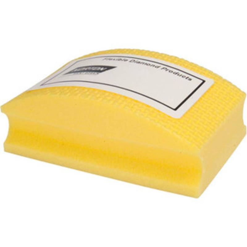 Norton Super Fine Grade, 400 Grit, Diamond Hand Pad Yellow, 2-1/8 Wide x 3-1/2 Long x 1-1/2 Thick, Nonwoven 69014123530 – 70327267