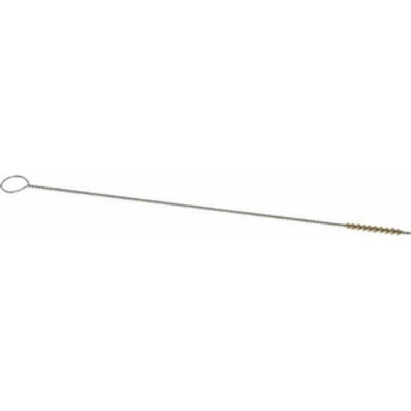 PRO-SOURCE 1/2 Long x 1/16 Diam Brass Twisted Wire Bristle Brush Single Spiral, 4 OAL, 0.003 Wire Diam, 0.032 Shank Diam 04982 – 03716149