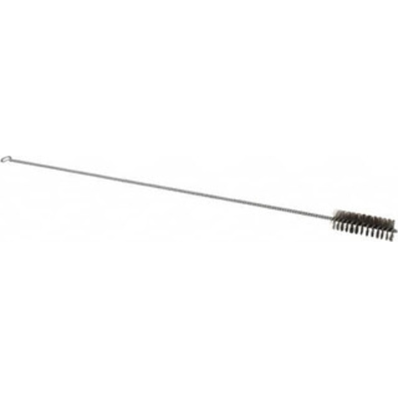 Schaefer Brush 3 Long x 1 Diam Stainless Steel Long Handle Wire Tube Brush Single Spiral, 27 OAL, 0.007 Wire Diam, 3/8 Shank Diam 14454 – 94410537