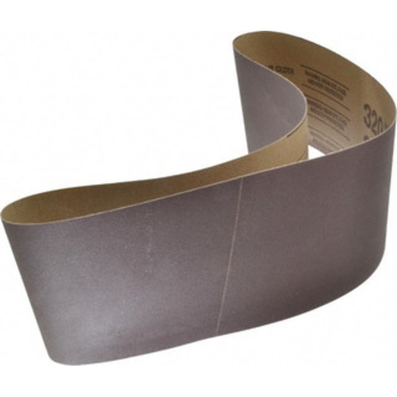 Tru-Maxx 4 Wide x 36 OAL, 320 Grit, Aluminum Oxide Abrasive Belt Aluminum Oxide, Extra Fine, Coated, X Weighted Cloth Backing 7281 – 00446005