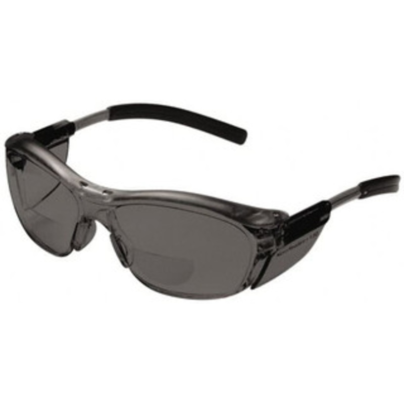 3M +2, Gray Lenses, Anti-Fog, Framed Magnifying Safety Glasses UV Protection, Adjustable Temples, Gray Plastic Frame, ANSI Z87.1-2003 7000127510 – 75866194