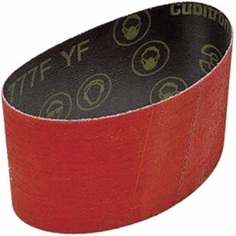 3M 3-1/2 Wide x 15-1/2 OAL, 80 Grit, Ceramic Abrasive Belt Ceramic, Medium, Coated, YF Weighted Cloth Backing, Wet/Dry, Series 777F 7000118384 – 73218174