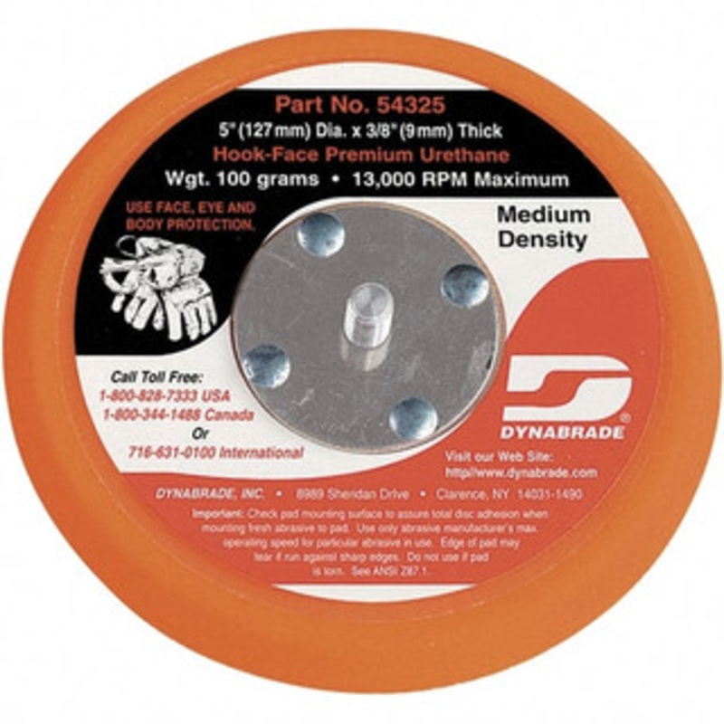Dynabrade 5 Diam Hook & Loop Disc Backing Pad Medium Density, 13,000 RPM 54325 – 03765542