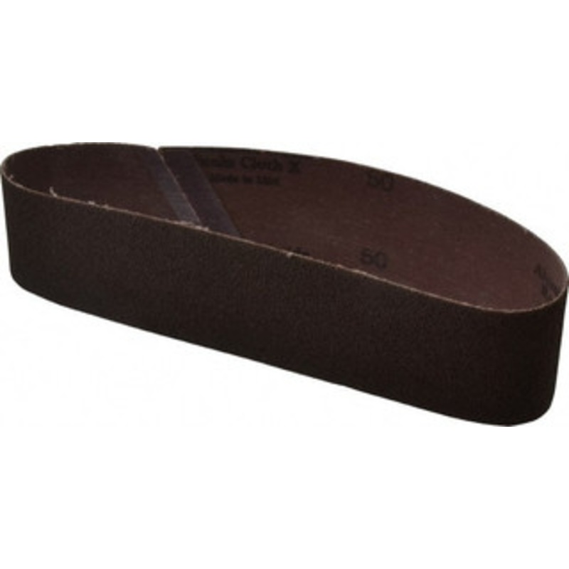 Made in USA 2 Wide x 18-15/16 OAL, 50 Grit, Aluminum Oxide Abrasive Belt Aluminum Oxide, Coarse, Coated 03519386 – 03519386