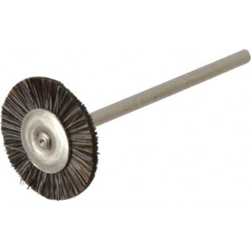 Osborn 3/4 OD, 3/32 Shank Diam, Crimped Natural Fiber Wheel Brush 0.003 Filament Diam, 25,000 RPM 0007571600 – 00079608