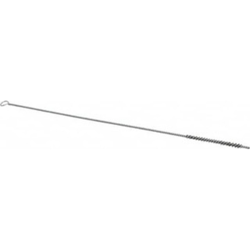 Schaefer Brush 3 Long x 1/4 Diam Stainless Steel Long Handle Wire Tube Brush Single Spiral, 15 OAL, 0.005 Wire Diam, 0.13 Shank Diam 14402 – 09395229