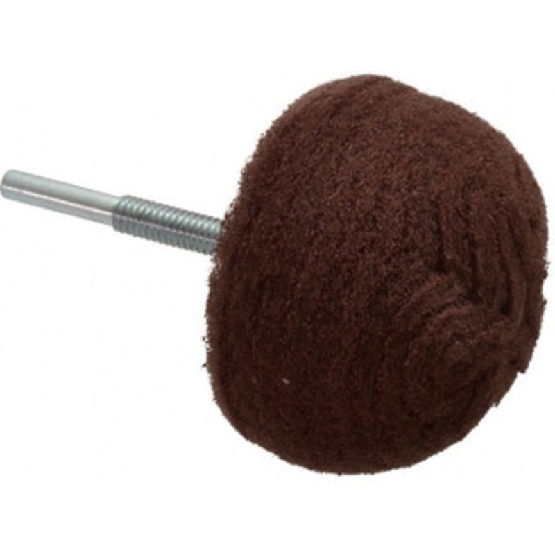 Superior Abrasives 3 Diam x 2 Thick, Mounted Polishing Wheel Fine Grade, 1/4 Shank Diam 30609 – 00094250