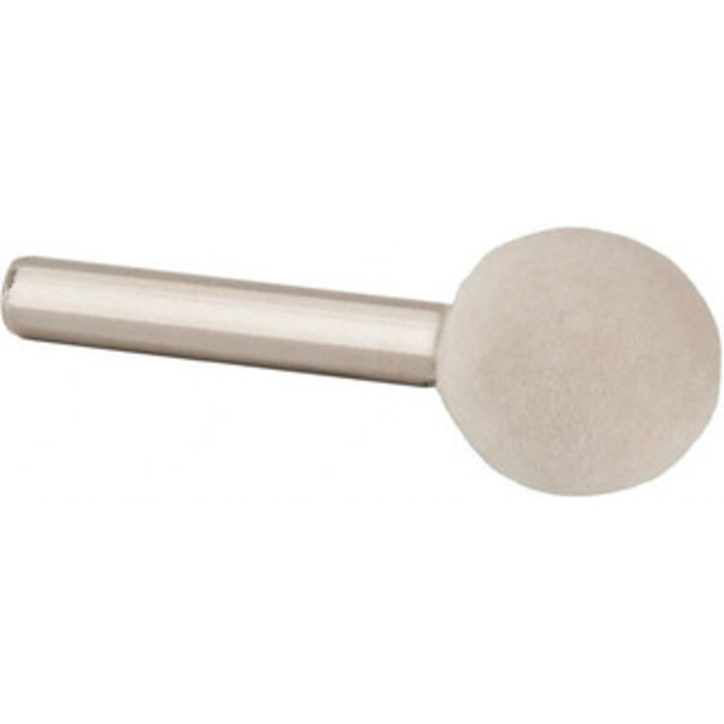 Value Collection 3/4 Diam 1/4 Shank Diam Hard Density Ball Shaped Mounted Bob 3/4 Head Length, 2 Shank Length, Wool Felt 516175 – 91067991